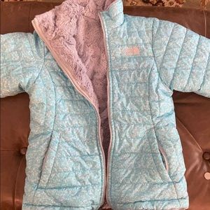 North face reversable youth jacket